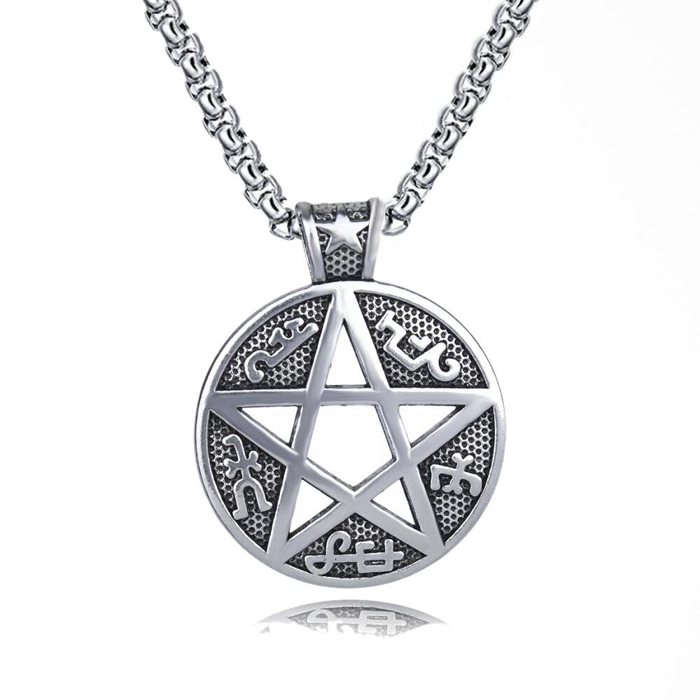 Chain Titanium Steel Pendant Punk Necklace Retro Trendy Men and Women Casting Necklace