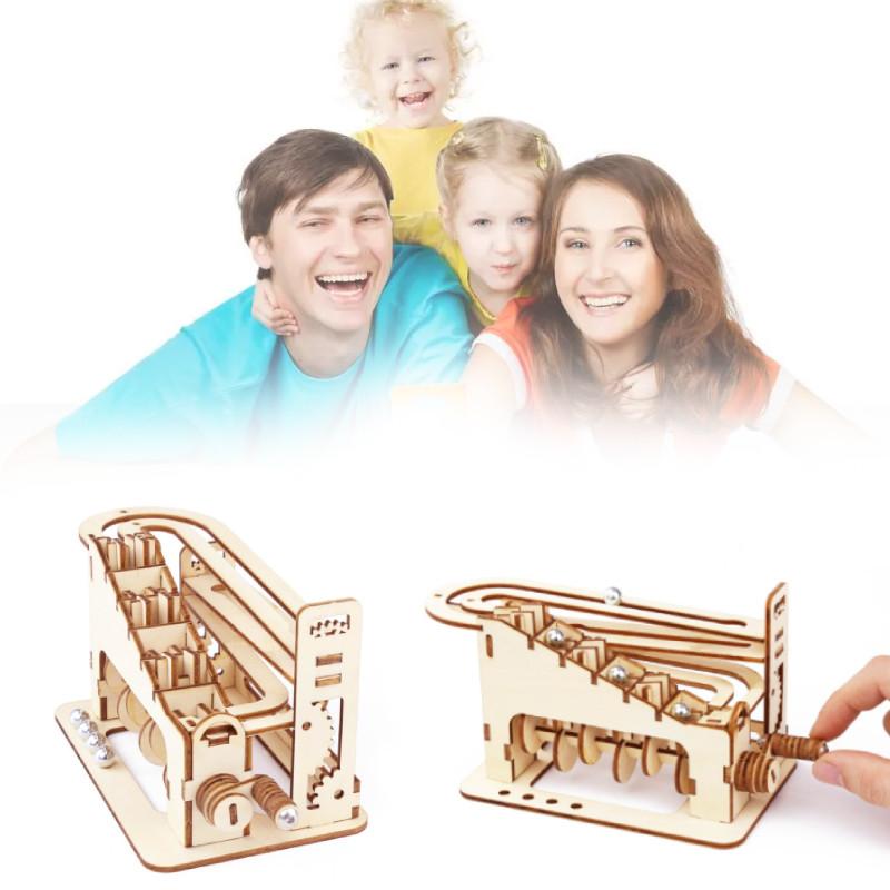 Wooden 3d Puzzle Roller Coaster Toy For Creative Mindful Play And Imaginative Learning