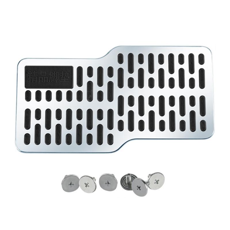 

Easy Installation Stainless Steel Pedals for Car Resistant to Wear & Tear Footrest Car Spare Part for Family Drivers 1