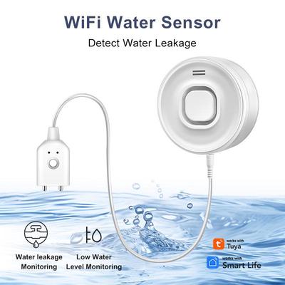 Graffiti WiFi Smart Water Leak Sensor with Alarm - TUYA App-Controlled, 100dB Alert