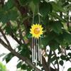 Wholesale 1 Pcs Outdoor Yard Garden Decoration Ornament Sunflower Boat Wind Chimes Pendant Metal Window Windchimes Hanging Home