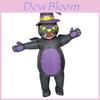 Costume gonfiabile da gatto di Halloween con costume da passeggio a cartone animato animale per bambini e adulti