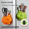 Cute Cartoon Magnetic Pen Holder - Desktop Decor & Office Ornament, Novelty Down Jacket Design