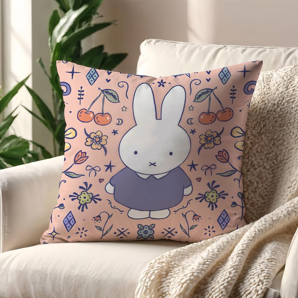 MMiffy Kawaii cushion cover For Pillow Printing Sofa Decoration Home Car Room Coffee Shop Office Nordic Simplicity
