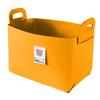 Felt Storage Basket with Handles Foldable Fabric Storage Bin Eco-Friendly Collapsible Organizer Bin for Toys Clothes Blankets Home Laundry