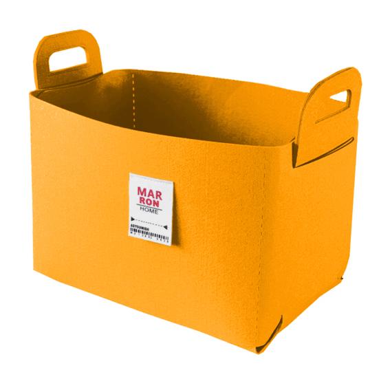 Felt Storage Basket with Handles Foldable Fabric Storage Bin Eco-Friendly Collapsible Organizer Bin for Toys Clothes Blankets Home Laundry