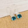 Apatite Gemstone 925 Sterling Silver Handcrafted Bohemian Dangle Earrings 1.50" Women's Jewelry For Her EE-54-12