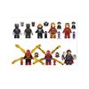 (Stil B 8 Stück) 16 Stück Super Englische Weibliche Panther Gift Spinne Mann Thor Eisen Mann Minifiguren Spielzeug Passend für Lego