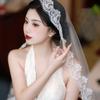 Lace Embroidery Edge Tulle Bride Veils 1 Layer Wedding Veil New Women's Tulle