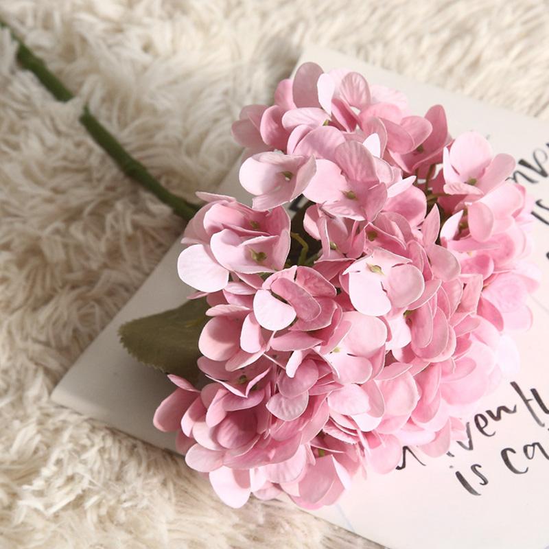 

Букет искусственных цветов гортензии в стиле бохо, домашний декор для спальни, свадебные украшения, вазы для рукоделия, аксессуары для цветочной композиции