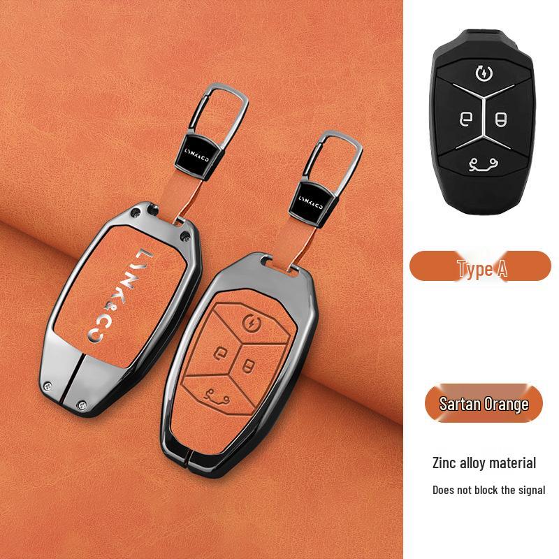 Lynk & Co 03 Schlüsselhülle für Advanced Hatchback mit Herren-Emp-Tasche, Schale und Schnalle