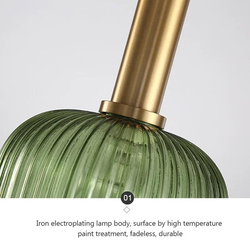 Lumină Pendant din Vitraliu Vintage, Candelabru Creativ Nordic, LED pentru Masă de Dining, pentru Living, Lampă de Noptieră, Decor Hoom