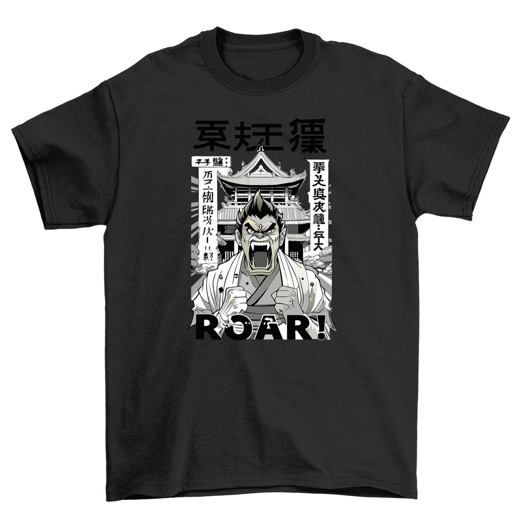 Beast Roar Anime Character'' Funny Japanese Character T-Shirt Mens Womens Tees Top - Unleash Your Inn