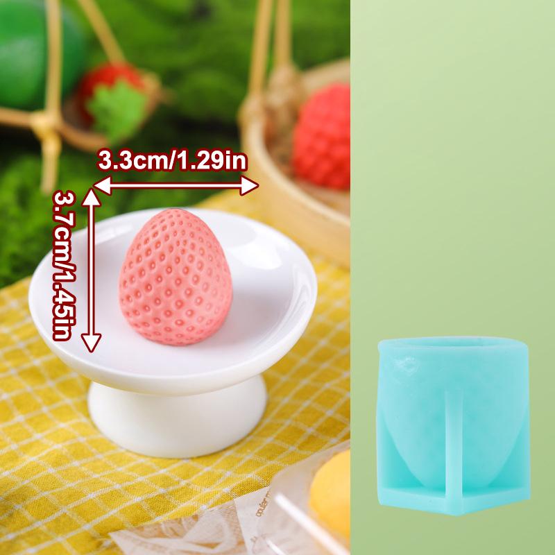 .1pc Cake Mold Ice Cream Mold Mousse Desserts Cake Decorating Tools 3D Fruit Shape Silicone Mold Reusable Kitchen Tools For Home