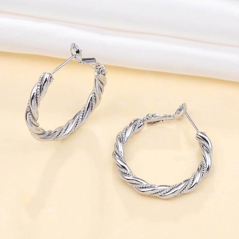 Huazi Style Zircon Stud Earrings for Women - Gold-Plated, Non-Fading Luxury Jewelry