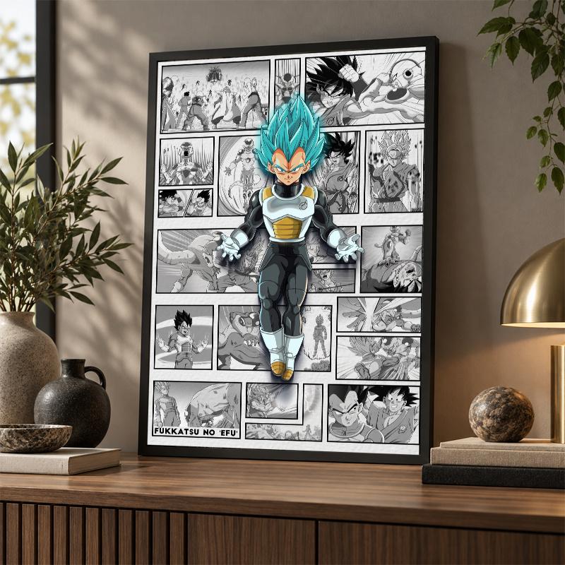 5D Diamond Painting Dragon Ball Vegeta DIY Full Drill Diamond Art Kit Home Decoration