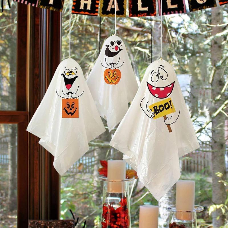 3 bucăți Halloween în aer liber agățat fantomă Halloween Party Dress Up Spooky Horror Props Home Decoration Halloween