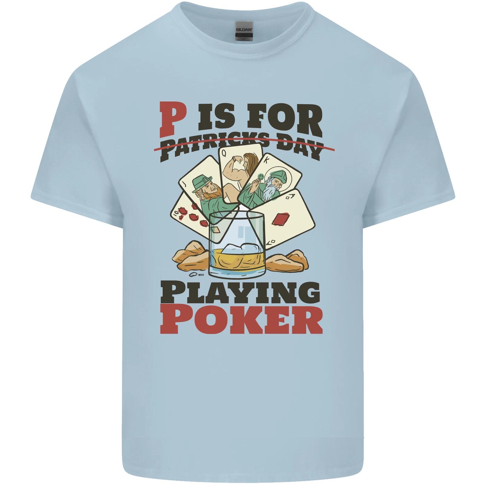 P For Poker Not St Patricks Day Funny Kids T-Shirt Childrens S