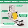 Multifunctional Roller Presser Foot Sewing Machine Hemming Presser Foot for Curtains Bedding Fabric Clothing Crafting