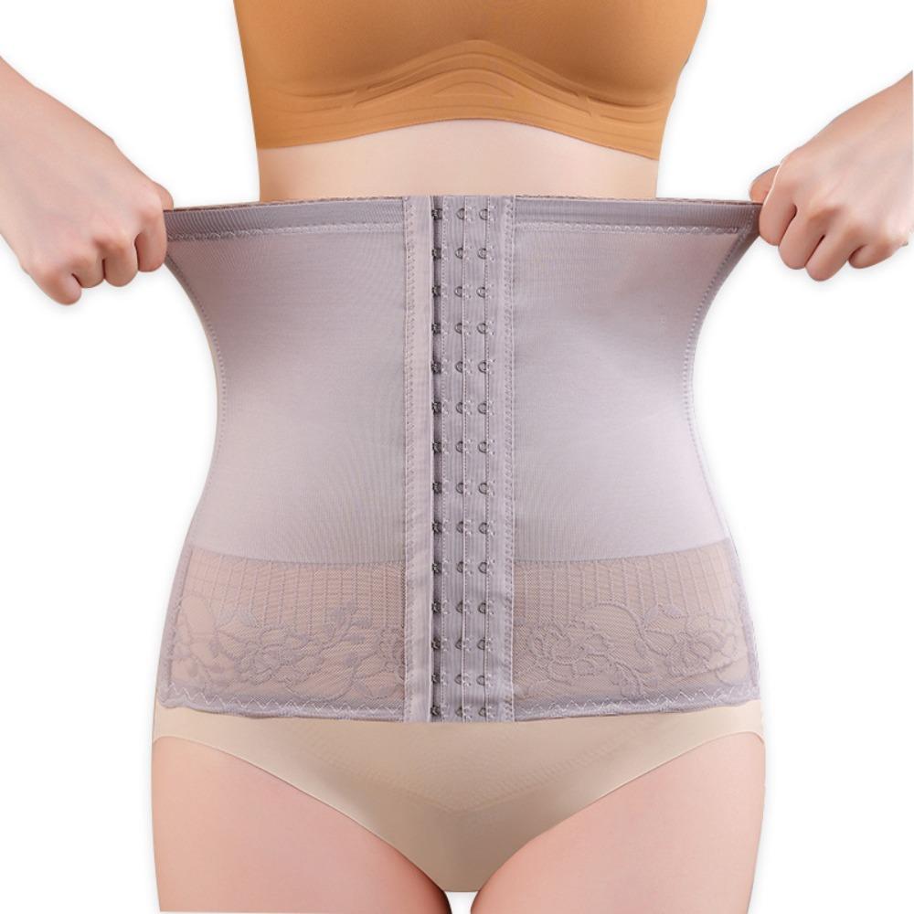 Large Size Waist Trainer Seamless Lace Flower Shapers Elastic Slimming Shapewear  Postpartum