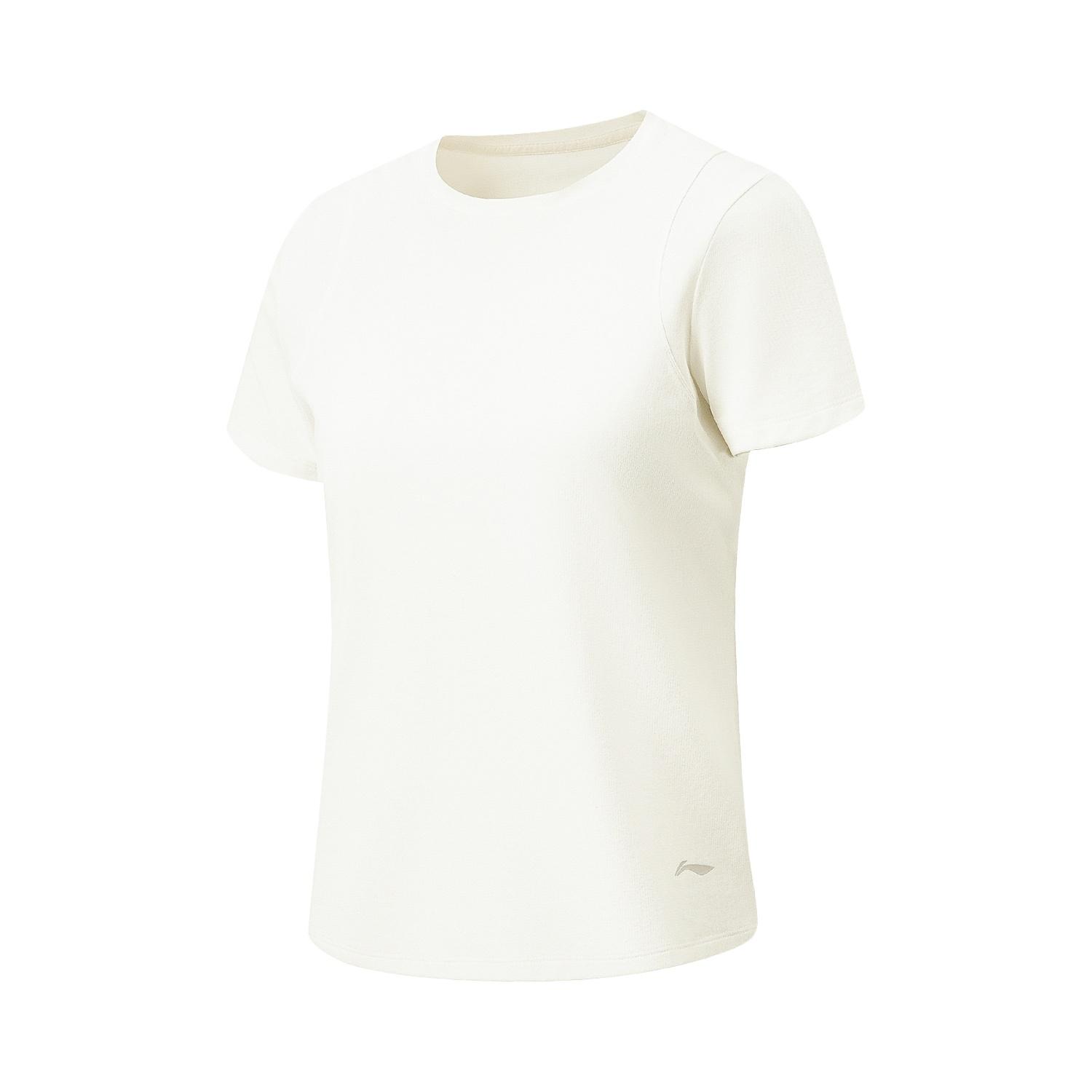 

Li Ning Fitness Series Quick-Dry Cool Round Neck Logo Regular Short Sleeve T-Shirt Women tops ATSW188-4 XXL