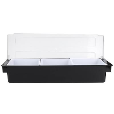 Seasoning Box with Lid Bar Condiment Holder Fruit Case Dispenser Milk Tea Shop Accessory
