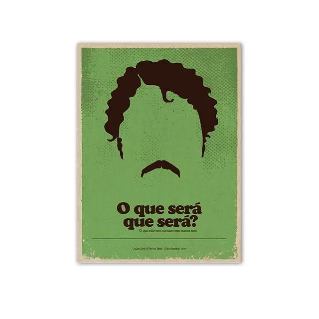 Minimalist Posters by Great Brazilian Artists Classics Brazilian Popular Music Canvas Painting Wall Art Singer Picitures Prints