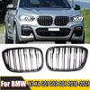 Double Slat Car Front Grill Grilles Kidney Grill For BMW 3 4 X3 G01 G08 X4 G02 2018 2019 2020 2026 Racing Grilles Car Styling