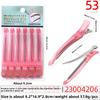 Seamless Hair Salon Perming and Dyeing Bangs Positioning Zoning Clip Crystal Duckbill Straight Clip Long Mouth Plastic Clip