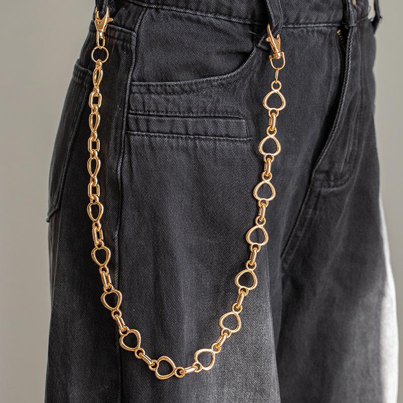 Metallkette Hüftkette Halskette Armband High-End Trendig Cool Personalisiert Jeans Kette Modeaccessoires
