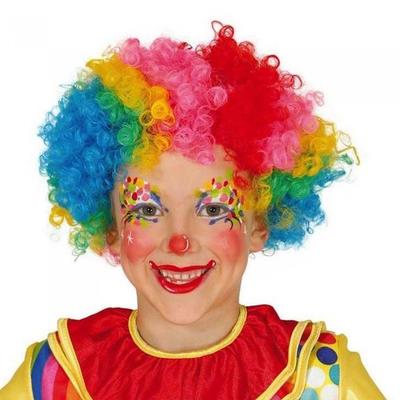 Fiestas Guirca Kinder/Kinder Clown Perücke