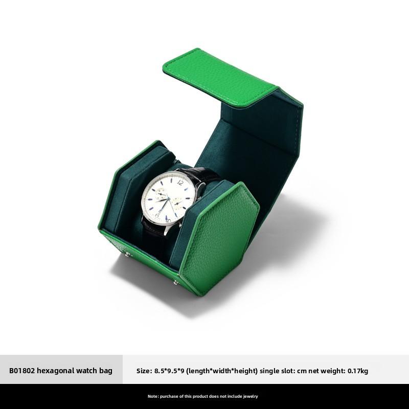 

Premium PU Leather Watch Storage Box, Portable Travel Wristwatch Case, Luxury Watch Gift Organizer Box
