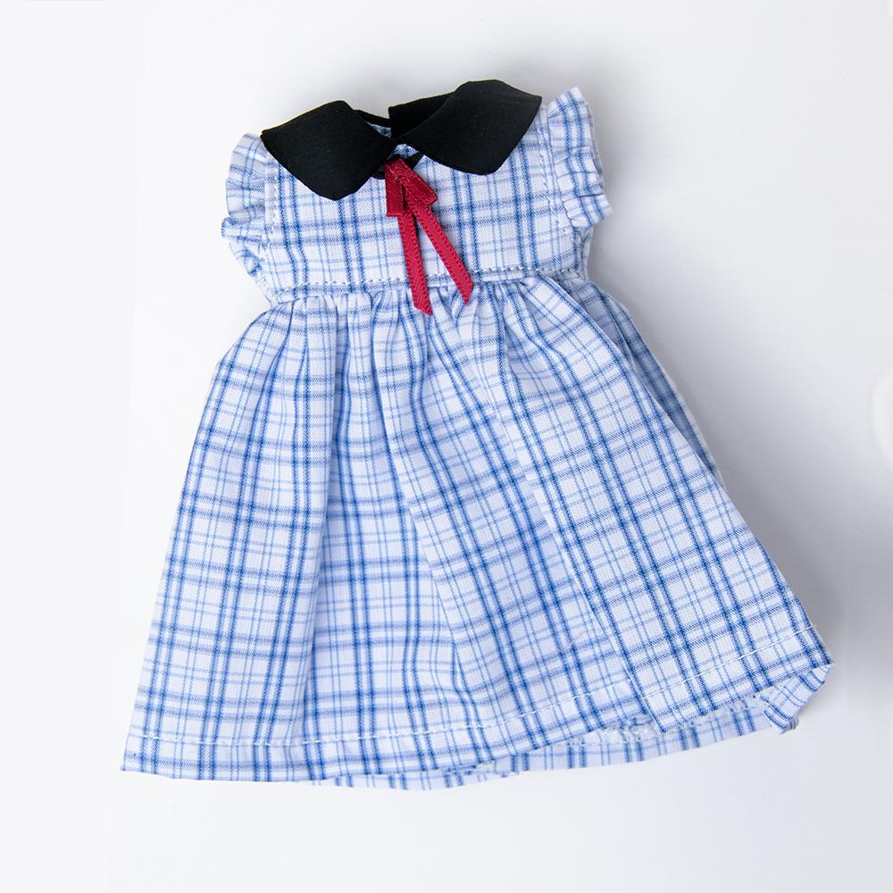 Blyth Puppenkleidung BJD Kleid Schuluniform Kariertes Kleid Kawaii JK Stil Outfit für OB24 YMY Licca Azone Modepuppen Zubehör