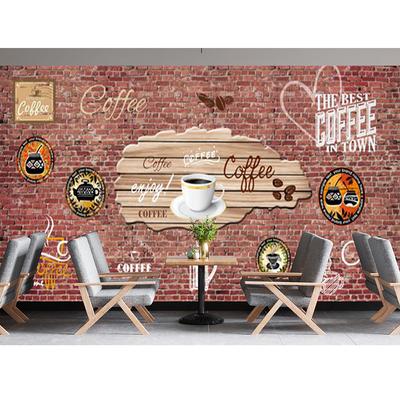 3d Coffee Beans Wall Murals Cafe Shop Blackboard Mural For Coffee Shop Restaurant Drink Bar Wallpaper Decor