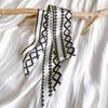 1116 Summer long silk scarf women's thin and narrow French headband Korean version versatile scarf with shirt ribbon double-sided bag