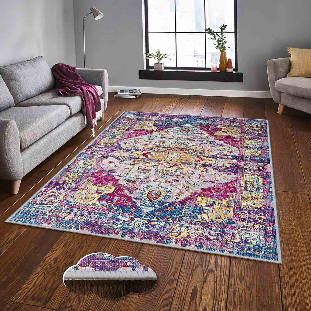 Decorative Special Design Worn Classic Patterned Washable Non-Slip Floor Carpet