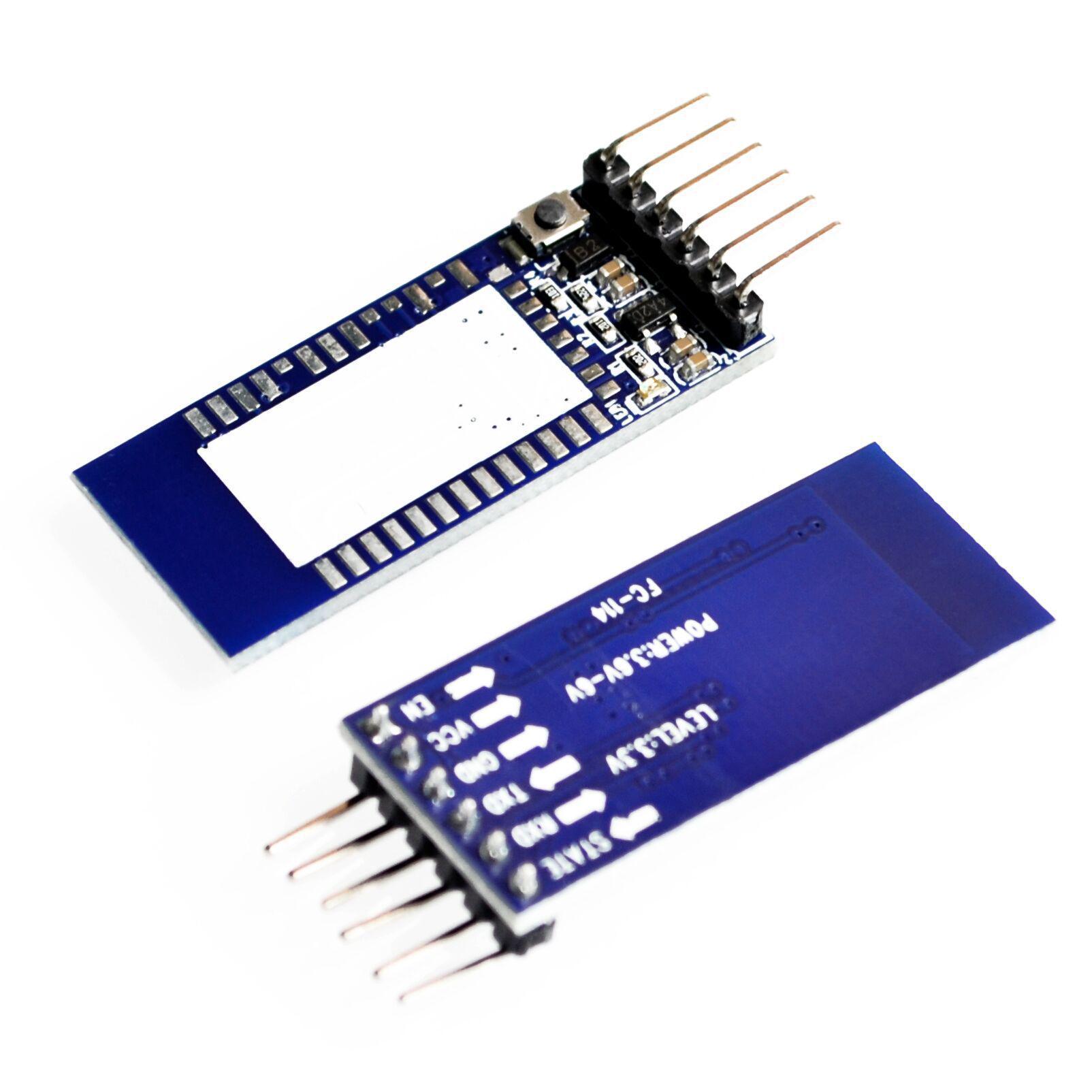 

Bluetooth Serial Port Baseboard with Low Power Use & Reverse Polarity Protection, featuring Enable/Clear Buttons & Bluetooth Expansion.