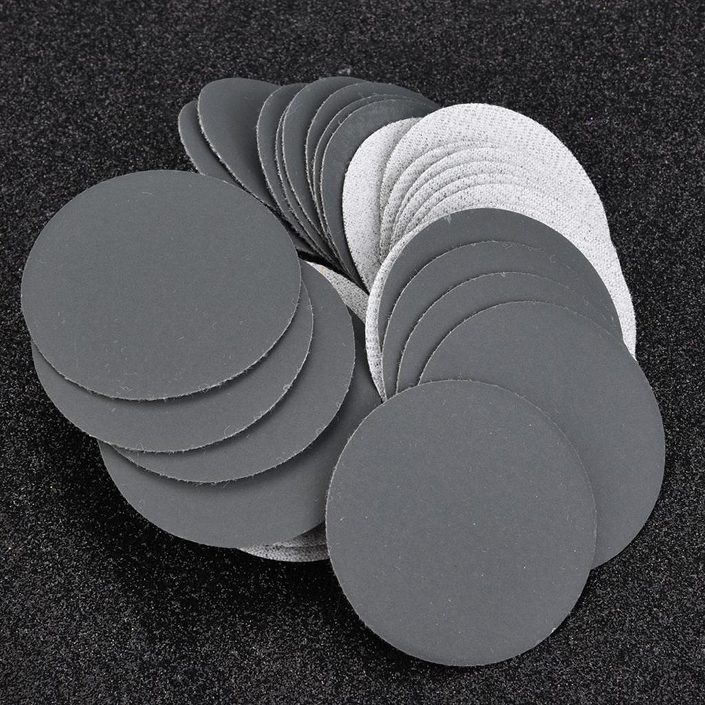 50pcs Hook and Loop 50mm Sander Disc Sanding Polishing Paper Pads Abrasive Sandpaper (#1500)
