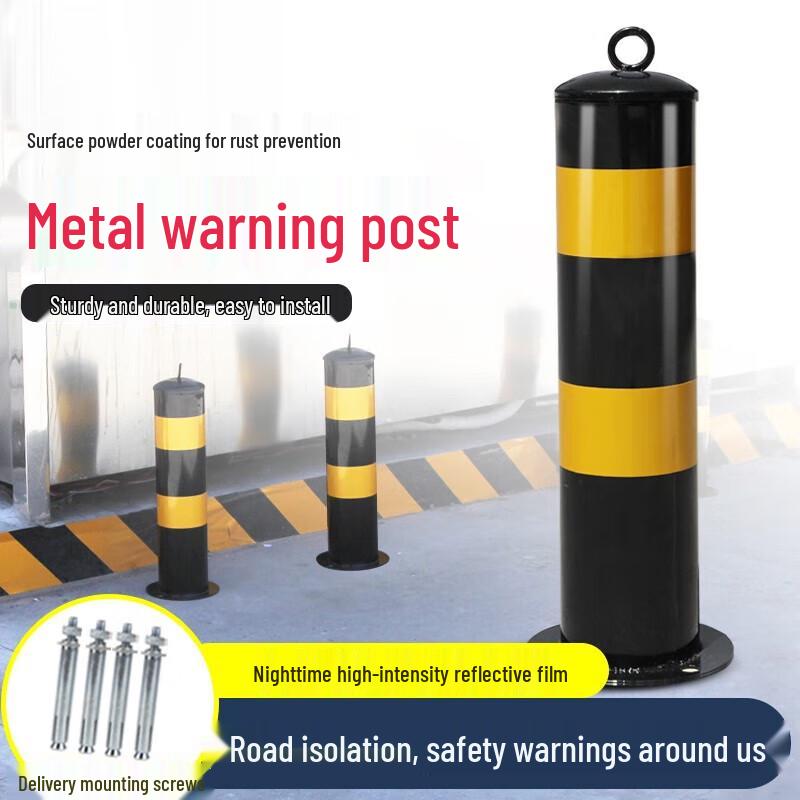 Galvanized Steel Parking Lot Safety Bollard