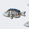 Vintage Nautical Fish Hanging Ornament Mediterranean Carving Fish Pendant  For Home Cafe Shop