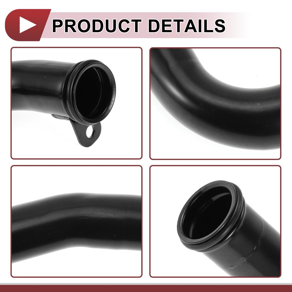 HEROFFIX Radiator Coolant Hose for Hyundai Tucson 2010-2021 Engine Water Inlet Pipe, Black Metal, Part Number 254602G201