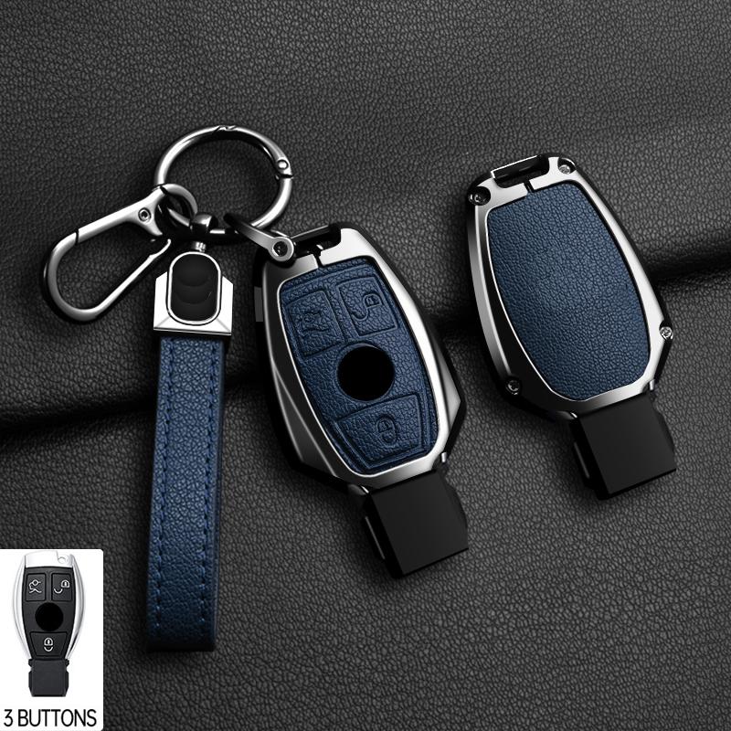 Zinc Alloy 2/3 Buttons for Mercedes Benz A B G R Class GLA GLK W176 W204 W251 W463 Car Remote Key Case Cover Fob Accessories