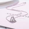 Necklace Fashion Temperament Classic Triangle Pyramid Women's Necklace Accessories Explosive Jewelry