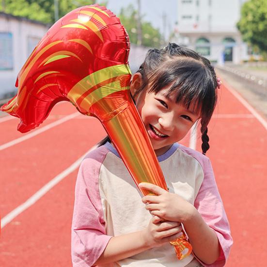 10/20/30 szt. nadmuchiwanych pochodni hurtowych fałszywych dekoracji pochodni sportowych gier rekwizytów bezpłomieniowych balonów na imprezy sportowe zawody wydarzenia materiały