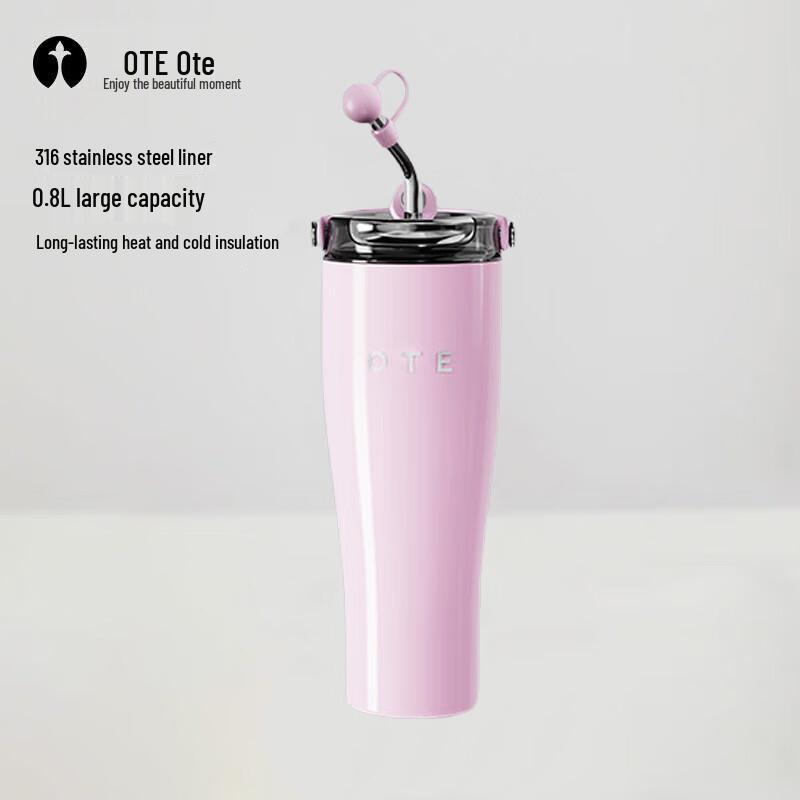 OTE 316 Stainless Steel Straw Thermos Bottle, 800ml