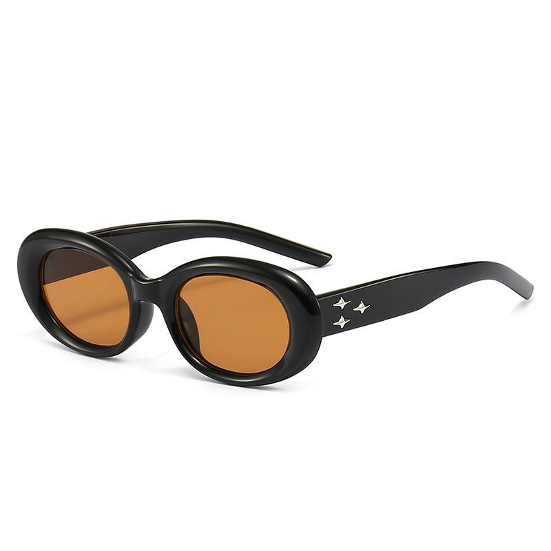 Round-framed Sunglasses Women's High-end Fashion Sunshade Sunglasses Online Celebrities In Europe and America Sunglasses Male Tide.