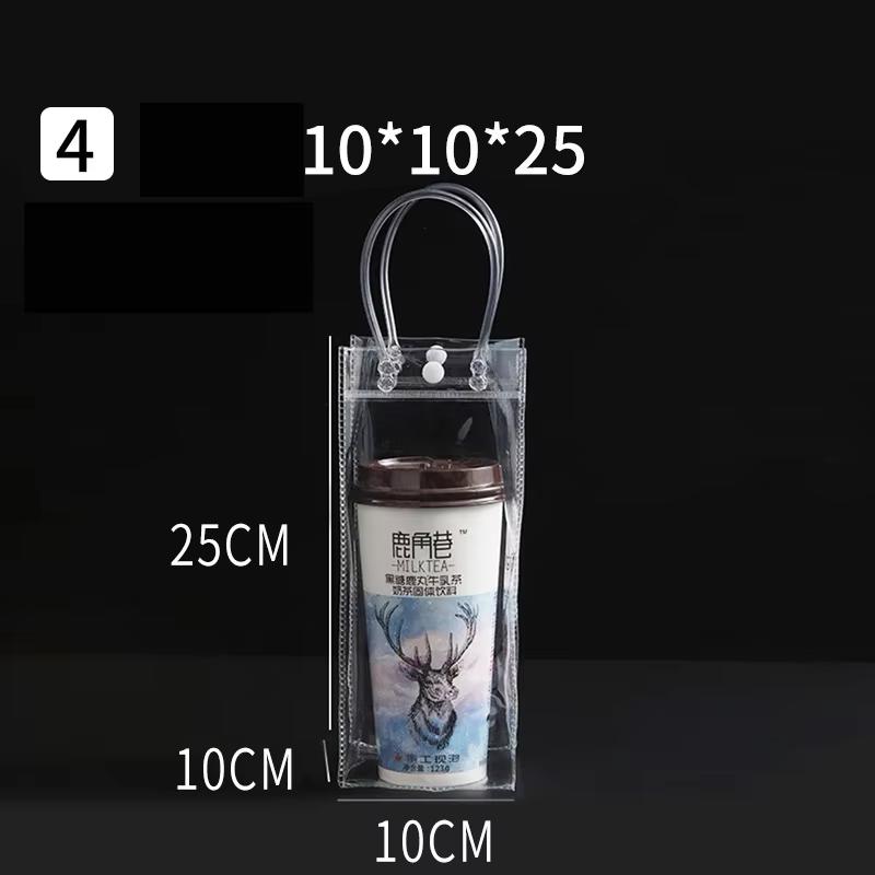 Clear Plastic Gift Bags With Handle Transparent Bag Reusable Tote Bag Pvc Goodie Bags For Wedding Party Supplies, Cosmetic Bag