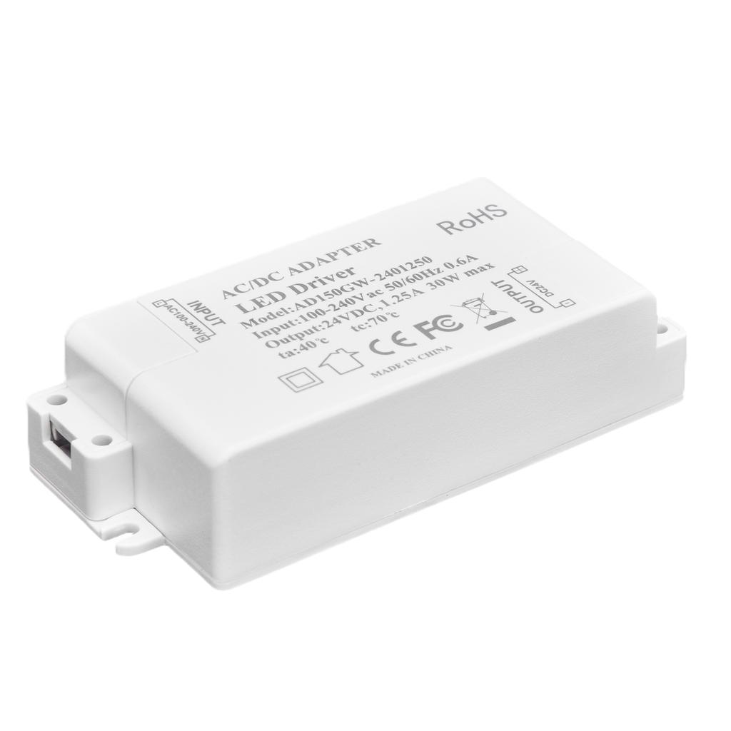 30W DC 24V 1.25A LED Driver Constant Voltage Professional LED Light Transformer AC 100‑240V