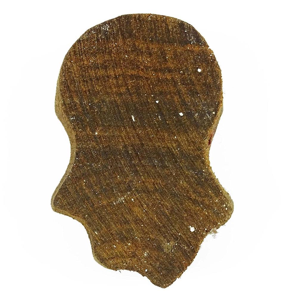 Wooden Printing Block Floral Design Textile Hand Carved Printer Stamp