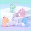 Adoráveis Figuras de Dinossauro de Resina que Brilham no Escuro Coloridos Desenhos Animados Acessórios de Mesa
